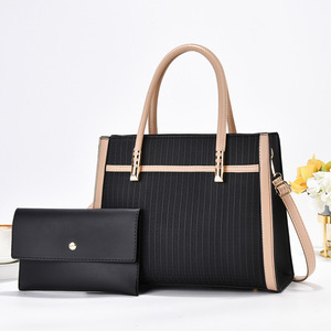 Yeni moda bayanlar el çantaları 2 parça lüks deri Tote çanta Set eğilim moda baskı kadın çanta - Product Image 1