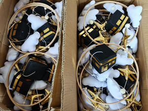 Personalised Islam <strong>Musical</strong> Bed Felt Cube Babymobile Kaaba Moon and Star Quran <strong>Cot</strong> <strong>Mobile</strong>, Baby Mekkah <strong>Mobile</strong> - Product Image 6