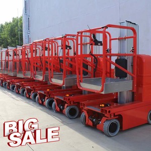 AMWP 6m7.5m 8M 9M Towable Thủy Lực Cá Nhân Nền Tảng Làm Việc Trên Không Đứng Cho Nam Bàn Nâng Tự Hành Bằng Hợp Kim Nhôm - Product Image 4