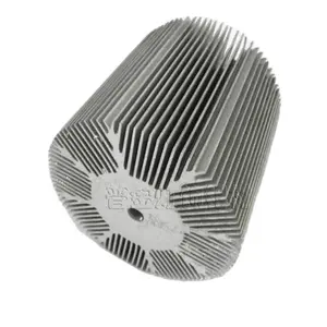 Disipador de calor forjado en frío Disipador de calor de aluminio 160mm Pin 120W Led Cob Disipador de calor de aleta extendida para Chip Led