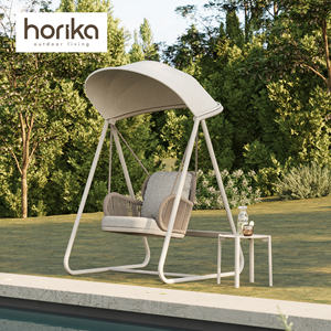 उच्च गुणवत्ता वाले आंगन एल्यूमीनियम हैंगिंग पैटियो स्विंग चेयर के साथ आउटडोर पैटियो - Product Image 1