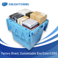 Boîte de transport en plastique perforée empilable et emboîtable en HDPE pour la livraison de marchandises aux centres de distribution