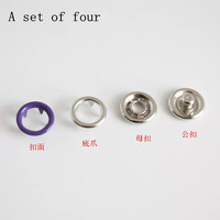 100 Ensembles de Boutons Pression à Griffes de 9,5 mm, 10 Couleurs, pour Couture et Artisanat, avec Pince à Pression, Outil d'Artisanat, Boutons Métalliques pour Vêtements