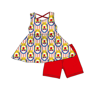Pre-ordenar Conjuntos <span class=keywords><strong>de</strong></span> Ropa Elástica para Niñas: Top Túnica sin Mangas con Espalda Cruzada y Pantalones Cortos <span class=keywords><strong>de</strong></span> Ciclismo para la Vuelta al Cole - Product Image 5