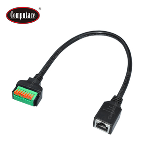 Cable RJ45 8P8C con conector hembra a bloque de terminales de 8 pines de conexión rápida para proyectos de cableado sin soldadura de señales de red - Product Image 1