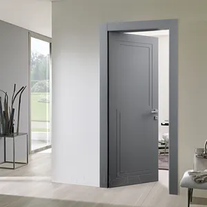 Lt. Gris poêle vernis à bois pour entrée de chambre à coucher, produit de sécurité, pour douche, décoration intérieure de maison, MDF/HDF