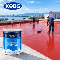 Anti-fuite pour intérieur/extérieur, mastic durable pour béton/métal, revêtement imperméable écologique pour toiture, mur, piscine