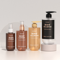 Bouteille à pompe en plastique de 150 ml, 250 ml, 350 ml, 500 ml pour l'emballage de lotion, shampooing, après-shampoing et gel douche