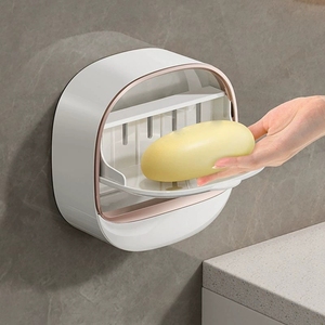Classique unique étanche antidérapant poinçon gratuit support de <span class=keywords><strong>douche</strong></span> étanche stockage mural salle de bain évier accessoires savon économiseur stockage - Product Image 3