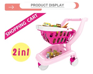 2in1 fingir juego <span class=keywords><strong>super</strong></span> mercado carro juguete carrito de compras para los niños - Product Image 3