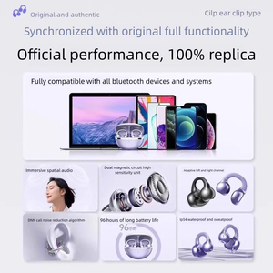 หูฟังแบบหนีบไร้สายรุ่นใหม่ขายดีข้ามพรมแดน ระบบส่งเสียงผ่านกระดูกแบบเปิด ครึ่งในหู เหมาะสำหรับเล่นกีฬา ของขวัญสำหรับผู้ชาย ระยะเชื่อมต่อ 10 เมตร - Product Image 2
