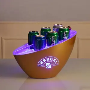 Led Ijsemmer Met Bier Kan Gaten