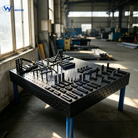 Banc de travail de soudage CNC 3D industriel 1000x800x200mm |   Table de fixation en acier pour règle laser, pour l'automobile et la métallurgie