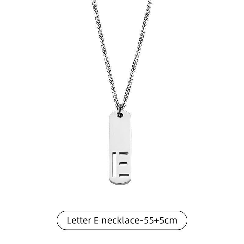 Letter E necklace-55+5cm