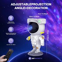 Astronaute Plafond étoilé Cadeau de Noël Lampe de projection avec minuterie et télécommande pour chambre d'enfant adulte