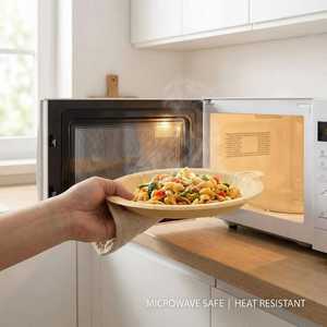 Plato desechable biodegradable de 9.5 pulgadas con superficie pelable, multicapa, sin necesidad de lavado, reutilizable, apto <span class=keywords><strong>para</strong></span> alimentos, aséptico, de papel pelable. - Product Image 4