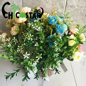 Usine vendre directement résistant aux UV et ignifuge en plastique verdure feuille plantes artificielles riz fleur d'<span class=keywords><strong>orchidée</strong></span> pour la décoration - Product Image 5