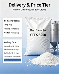 เม็ดพลาสติก GPPS 5250 ความใสสูง วัตถุดิบ GPPS เกรดฉีดขึ้นรูป โพลีสไตรีน สำหรับเครื่องเขียนและเปลือกหุ้มน้ำหนักเบา - Product Image 3