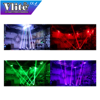 Luz Móvil de Cabeza LED RGBW Mini de 85W Night Elf, 5x540, Pan 180°, Inclinación en Eje Y 180°, Control DMX, Ra95, Estroboscópica de 20Hz, Iluminación de Escenario