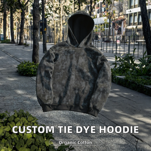 Sudadera con Capucha de Felpa Francesa 100% Algodón con Logotipo Personalizado de Invierno, Sudadera con Capucha Tie Dye para Hombre, Unisex, Ropa Urbana - Product Image 2
