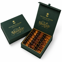 Boîte d'emballage personnalisée 100 % écologique de luxe pour dattes et fruits secs, boîte cadeau Ramadan au chocolat avec séparateur en papier