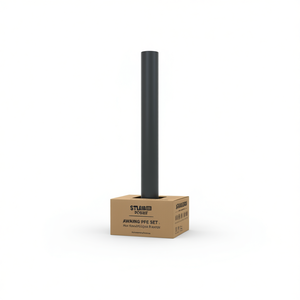 Tenda da Sole Pfe Set 236.2x96.5 in Ferro Antracite Autoportante per Patio Esterno Moderna con Azionamento Manuale - Product Image 1