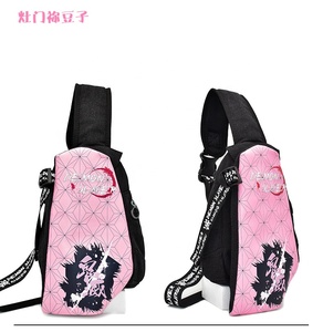 5 Styles nouvelle conception Demon Slayer: <span class=keywords><strong>Kimetsu</strong></span> <span class=keywords><strong>No</strong></span> <span class=keywords><strong>Yaba</strong></span> Anime Cosplay dessin animé taille bandoulière sacs de messager sac à bandoulière unique - Product Image 3