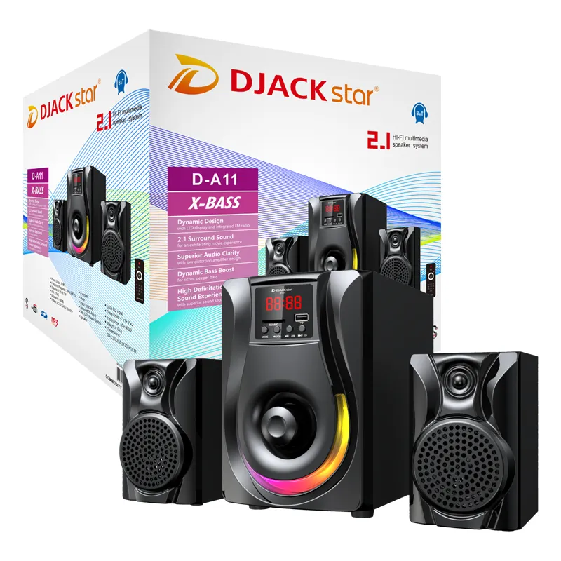 DJACK STAR D-A11 2.1 New sbuwoofer party bass wireless Karaoke outdoor trolley outdoor portable mini Speakers