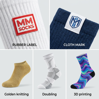 Chaussettes de yoga Pilates en coton colorées personnalisées antidérapantes pour femmes