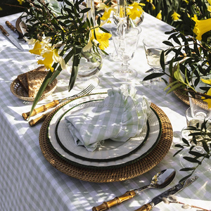 Rotin tissé à la main naturel de haute qualité de 22cm pour motif de plante de plaque de chargeur pour la décoration de mariage et les dîners de famille - Product Image 4