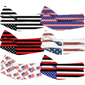 Mangas con estampado de bandera americana para deportes al aire libre, protección UV refrescante, unisex, para adultos, ciclismo, pesca, conducción - Product Image 3