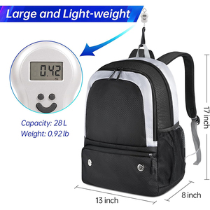 Bolsa de Gran Capacidad para Raquetas de Pickleball con Compartimento para Zapatos, Gancho para Valla, Mochila para Hombres y Mujeres, Almacena Raquetas, Zapatos y Accesorios - Product Image 2