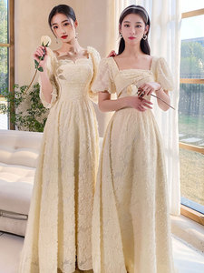 2025 nuevos estilos <span class=keywords><strong>vestidos</strong></span> <span class=keywords><strong>de</strong></span> dama <span class=keywords><strong>de</strong></span> honor 2022 Simple A Line longitud del té barato mujeres <span class=keywords><strong>vestidos</strong></span> <span class=keywords><strong>de</strong></span> <span class=keywords><strong>fiesta</strong></span> <span class=keywords><strong>de</strong></span> <span class=keywords><strong>boda</strong></span> <span class=keywords><strong>de</strong></span> alta calidad - Product Image 4