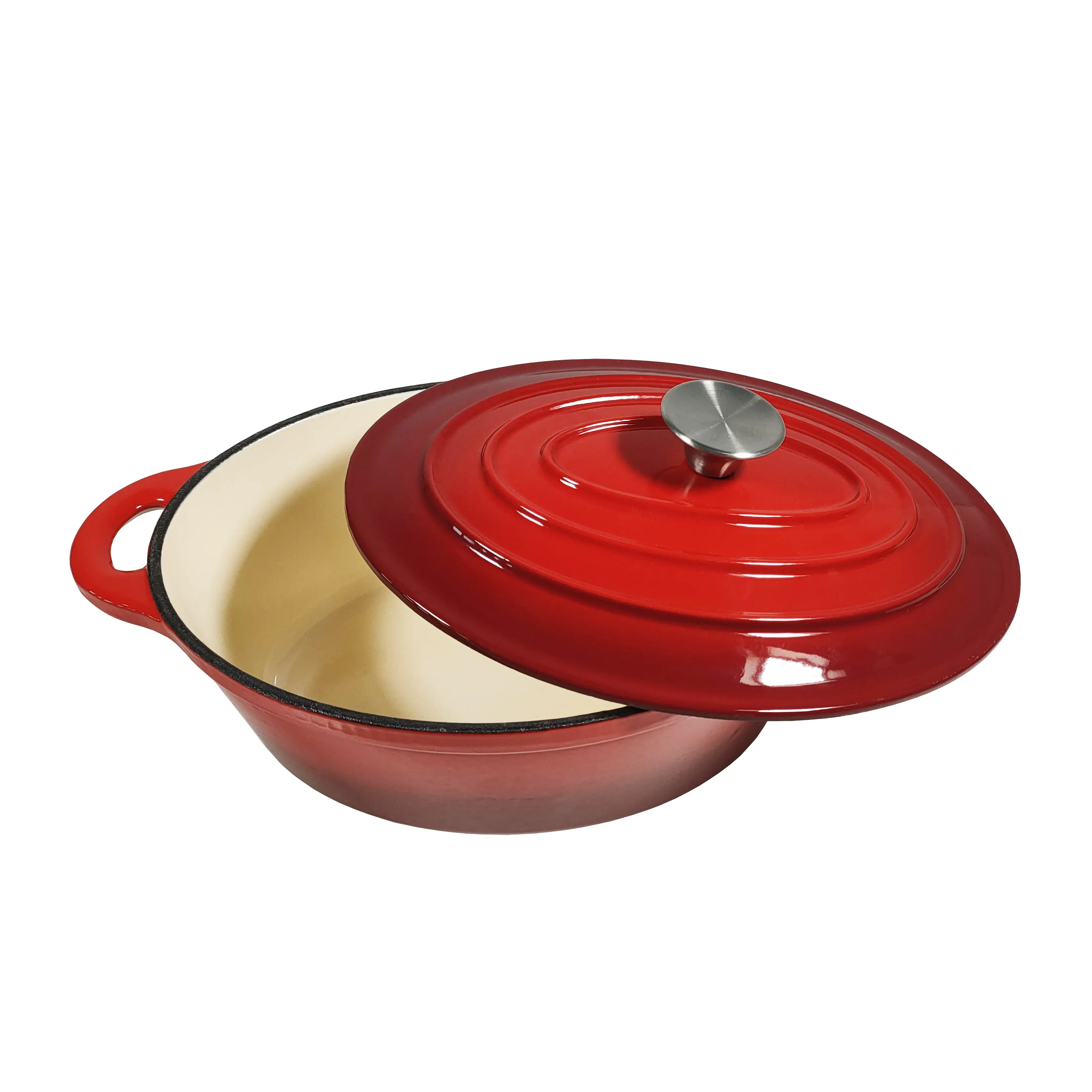 Enamel Cast Iron Cook Ware Hot Sale Healthy Eco Friendly Preseasoned Oval Enamel Cast Iron Cookware