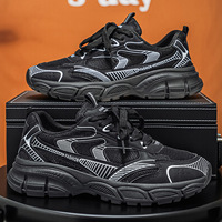 Nouvelles baskets décontractées de printemps pour hommes, style Dad Shoes à semelle épaisse, respirantes, rétro, avec blocs de couleur et rehaussantes