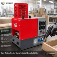 Machine de distribution de colle thermofusible 5L, réservoir de fusion d'adhésif à double tuyau, pompe à engrenages à piston 2.2kW, applicateur, prix usine de gros