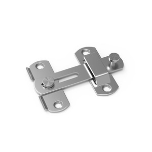 Loquet de porte en acier laminé à froid chromé, petite taille, design industriel, durable, pour porte à charnières - Product Image 1