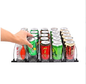 Fournitures de supermarché grand poussoir automatique conception d'arc en plastique boule à ressort lisse poulie étagère poussoir réglable entrepôt - Product Image 1