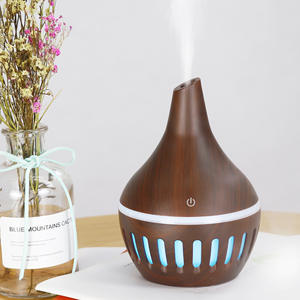 Wood Grain Humidifier USB Rechargeable Home Office Desktop Cool Mist Diffuser 0.5L Capacity - Product Image 1