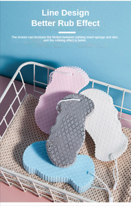 Soft 3D Bath Scrubber Gentle Exfoliating Kid-friendly Square PVA Shower Sponge Reusable Dead Skin Remover Body Handheld Brush - Product Image 4