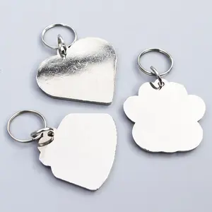 Manufacturer Double Sided Sublimation Dog Tags Blank Sublimation Aluminum Dog ID Tags Heat Transfer Metal Pet Dog Bone Tags