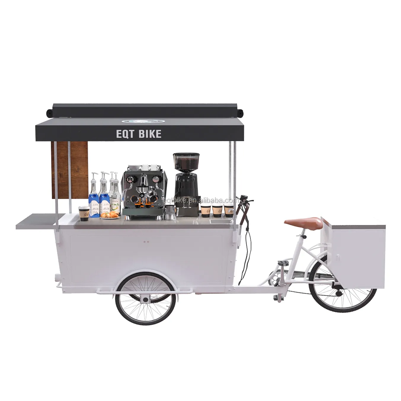 Aangepaste Mobiele Trolley Vervoer Karren Of Koffie Bike Voor Vending