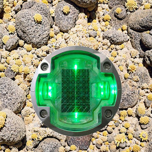 Lampe solaire à LED pour goujon de route <span class=keywords><strong>Prix</strong></span> d'usine Blanc Réfléchissant PC Matériau plastique Cat Eye Design pour marquage routier surélevé - Product Image 6