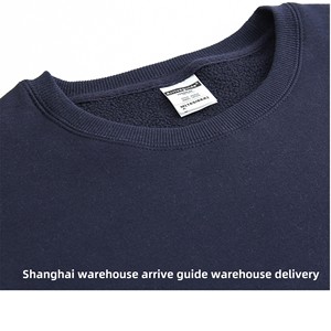 Automne hiver hommes AG 400g polaire lourde à manches longues col rond pull sweat veste à la mode <span class=keywords><strong>marque</strong></span> imprimer solide bouffée - Product Image 3