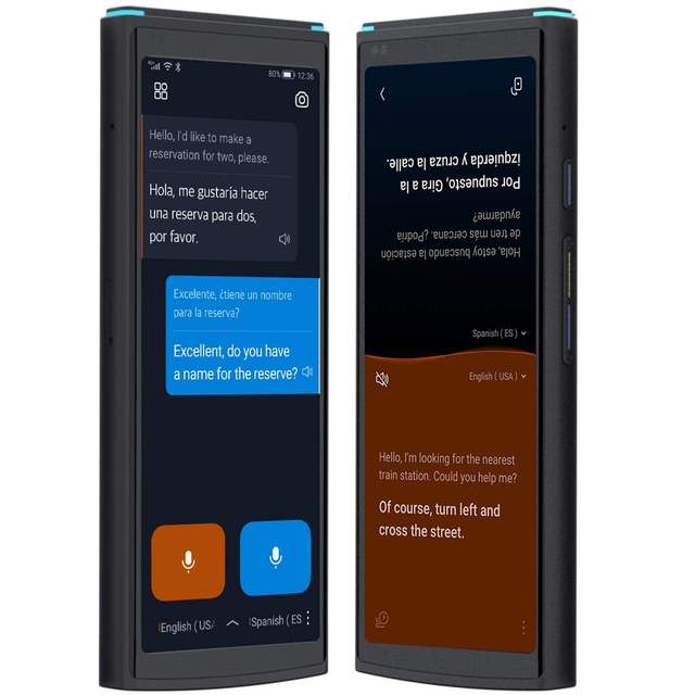 IFLYTEK 4.0 Real-Time Smart Language Translator Desktop Device High Quality Voice AI 5.05" OLED Touchscreen 2000mAh Battery Dual