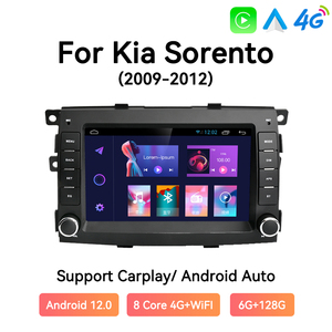 Android 12 reproductor Multimedia navegación GPS para coche pantalla automática CarPlay para KIA Sorento 2009-2012 Radio grabadora DSP WIFI - Product Image 3