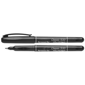 Pennarello indelebile, punta fine, inchiostro resistente all'acqua e alla luce, ideale per scrittura e etichettatura duratura su superfici - Product Image 1