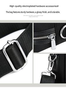 Sac à main professionnel en tissu de qualité supérieure, sac bandoulière décontracté imperméable, grande capacité, sacoche simple pour ordinateur portable. - Product Image 6