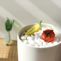 Mini décorations en verre pour légumes et fruits, ornements d'art en verre faits à la main, artisanat de table, cadeau d'anniversaire ou de fêtes