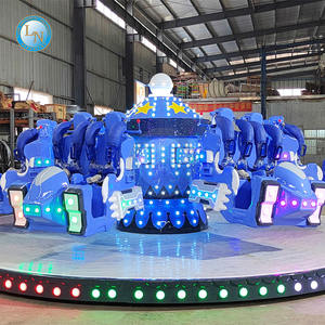 Manufacturer Luxury Crazy Dance Amusement Park Rides Break Dance <b>Carousel</b> Fiberglass Steel LINO LN-MC-008 for Sale for - Product Image 5